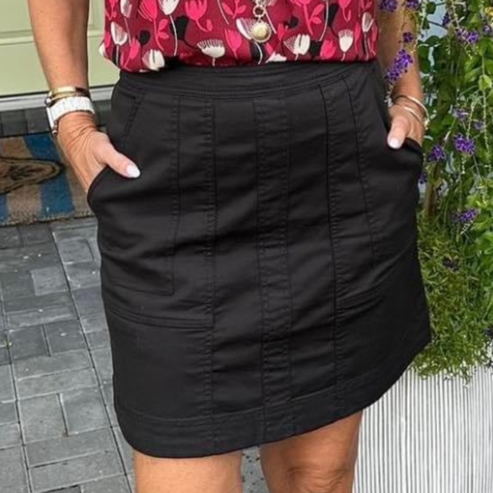CAbi Black Pocket Skirt